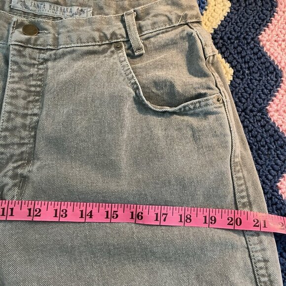 Vintage Santa Barbara Jeans Womens 13 Gray High Rise 90s Mom Jeans Denim - Picture 9 of 9